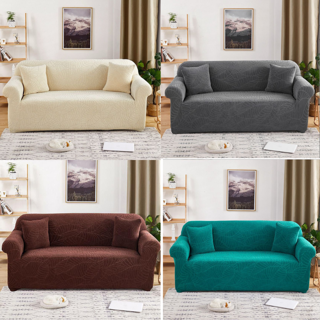 Damask Plain Sofa Covers01 (2 Seater)